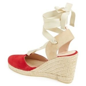 SJP by Sarah Jessica Parker Shoes - SJP velvet red espadrilles SJP by Sarah Jessica Parker Shoes - SJP velvet red espadrilles
